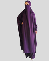 Madina silk khimar and skirt set