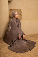 Asiyah shimmer batwing kaftan dress