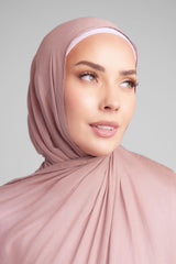 Deep taupe premium modal hijab