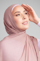 Deep taupe premium modal hijab