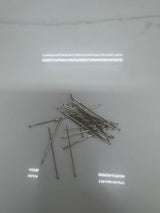 No show silver hijab pins