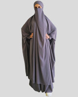 Madina silk khimar and skirt set