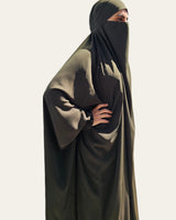 Madina silk khimar and skirt set