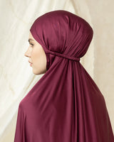 Lux silk prayer set burgundy