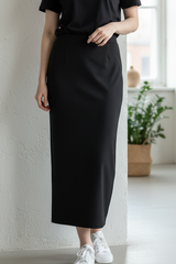 Staple pencil skirt