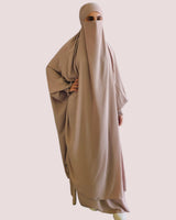 Madina silk khimar and skirt set