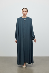 Sarah Zipped Abaya dress emerald