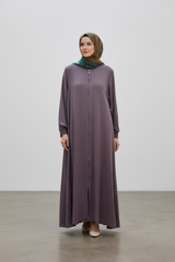 Sarah Zipped Abaya dress Mauve