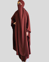 Madina silk khimar and skirt set