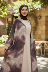 Selina printed cape with matching hijab