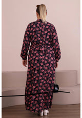 FERACE Viscose Dress With Belt Rose