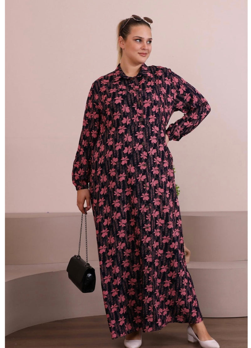 FERACE Viscose Dress With Belt Rose