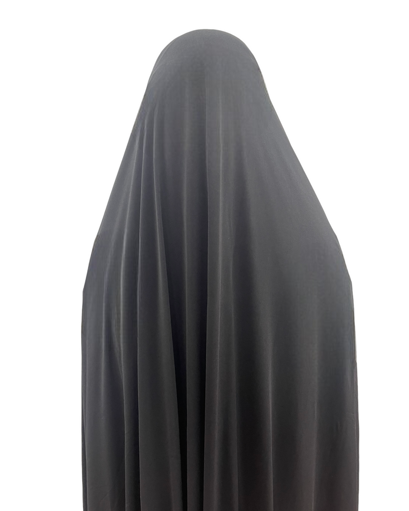 Premium Jersey Jilbab Black