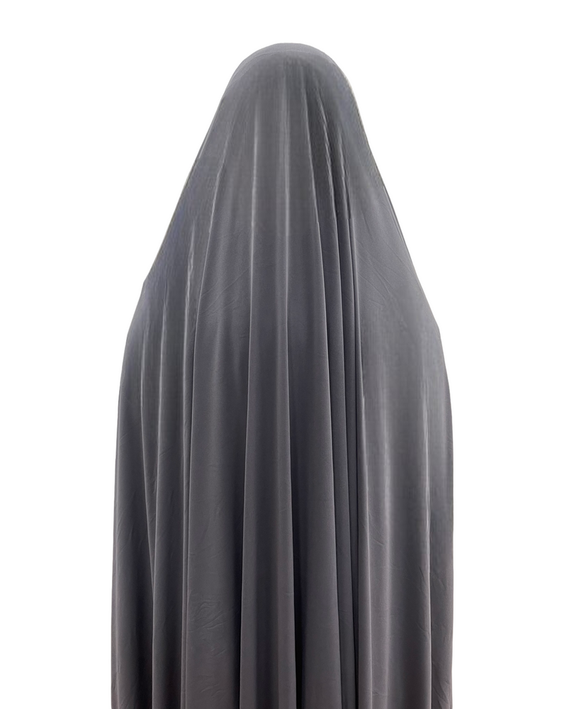 Premium Jersey Jilbab Grey