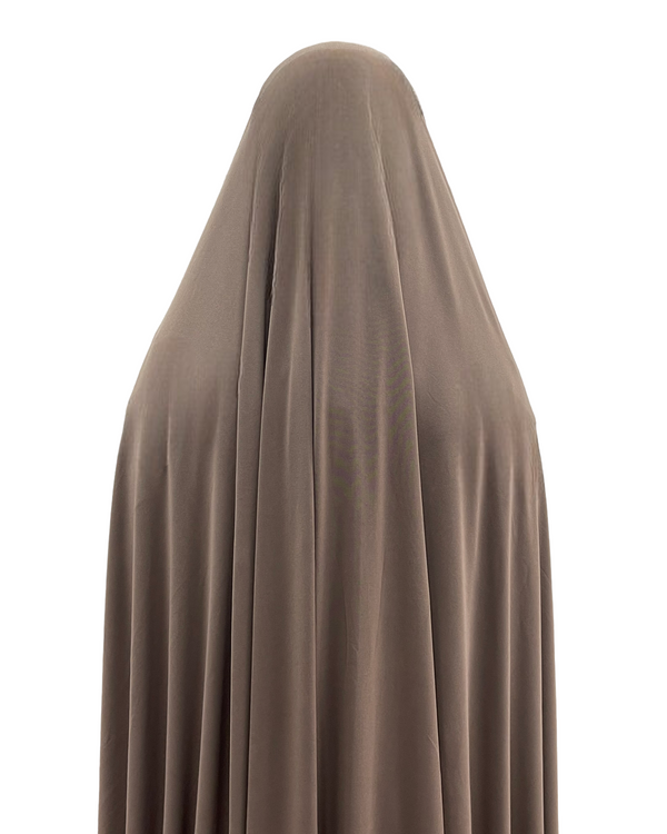 Premium Jersey Jilbab Latte Brown