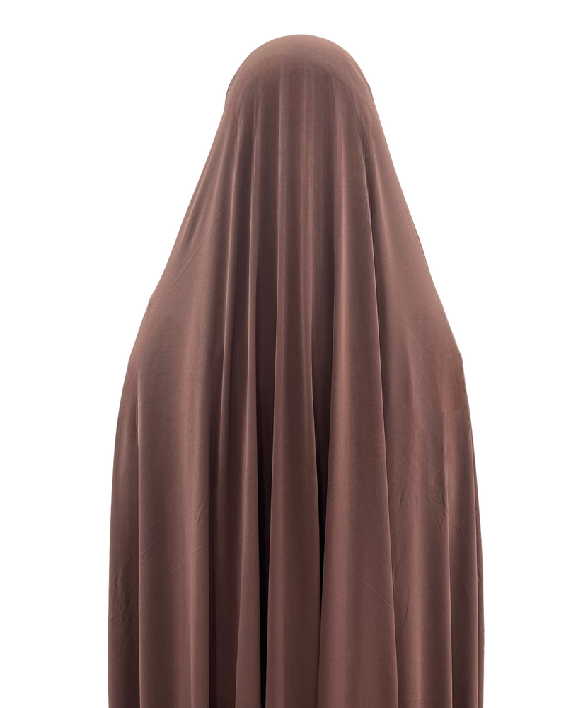 Premium Jersey Jilbab Brown