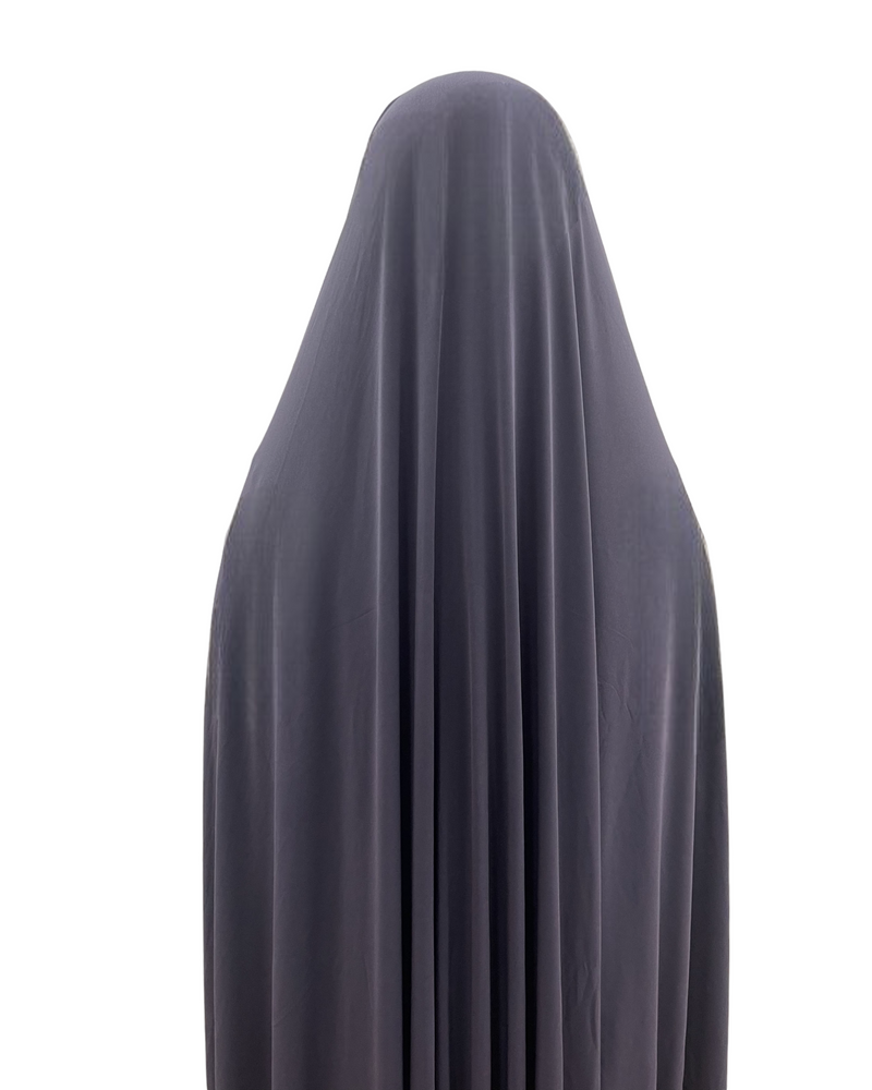 Premium Jersey Jilbab Metal Grey
