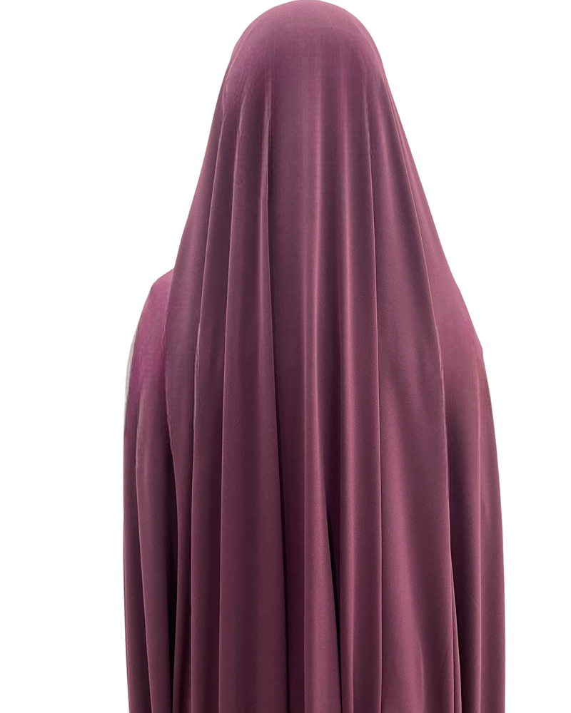 Premium Jersey Jilbab Deep Rose
