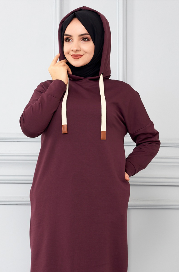 Long sleeved Modest Active Hoodie Top