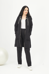 Long sleeved Modest Top With Zip