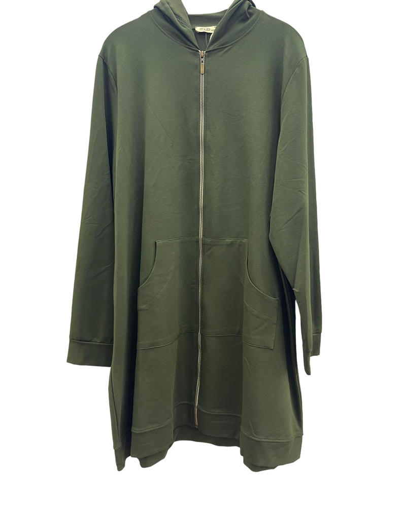 Long sleeved Modest Top With Zip