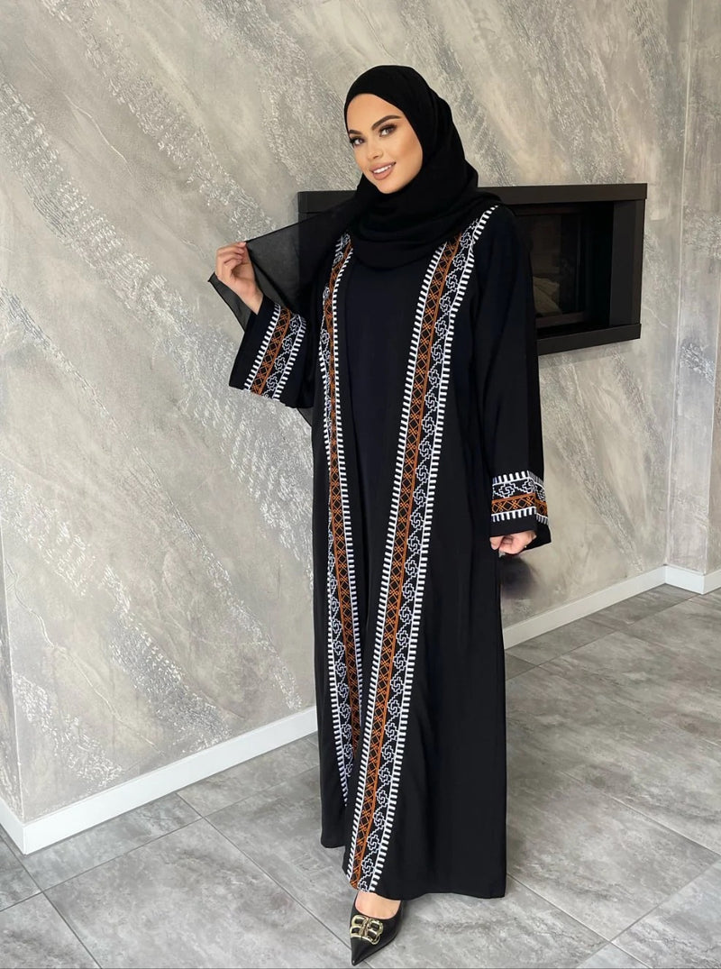 Maha Qatar Embroidered Abaya