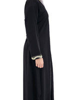 Cemila Black Abaya Pardesu
