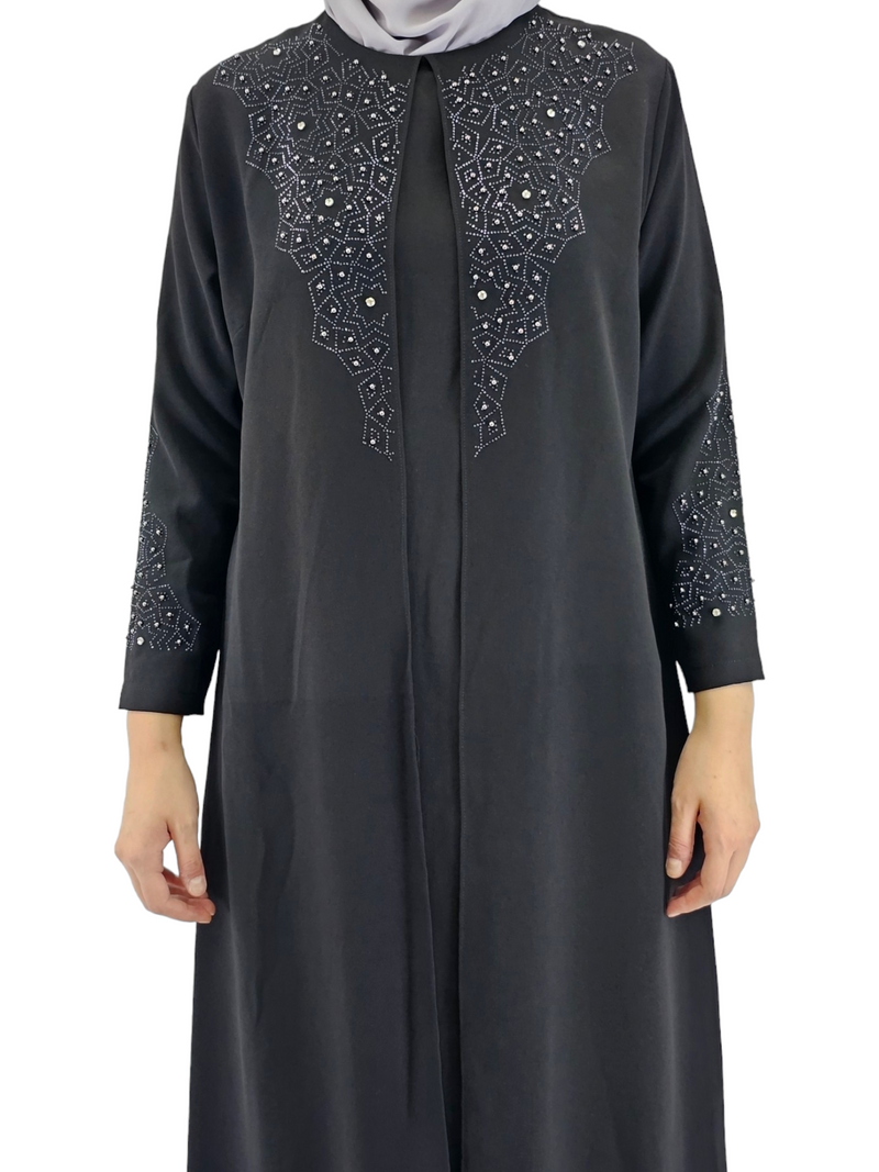 Jamila Black with detailed Beading