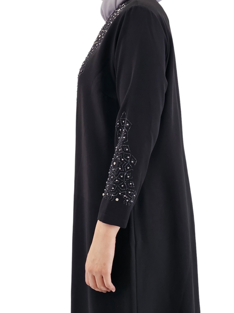 Jamila Black with detailed Beading