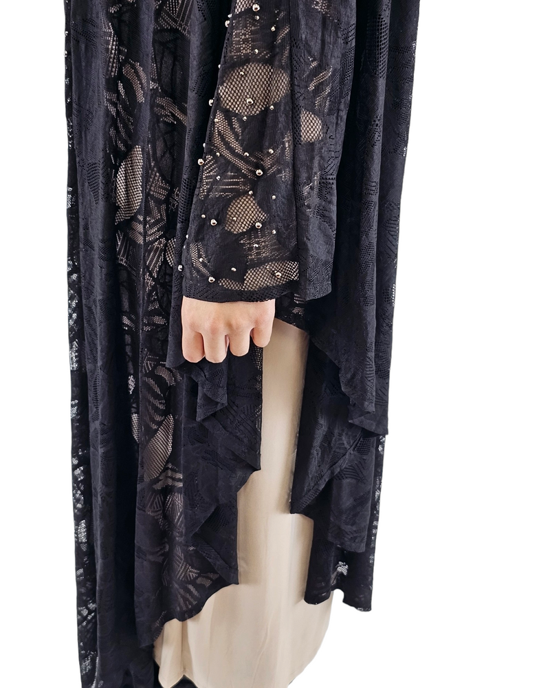 Jay Lace Bat Wing Set Dress Beige