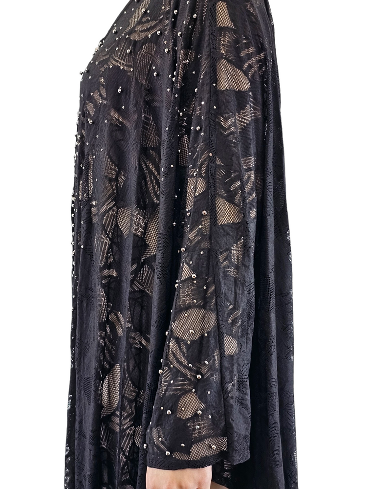 Jay Lace Bat Wing Set Dress Beige