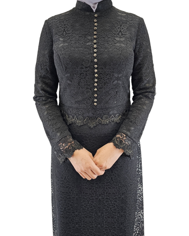 Kara Lace Evening Dress