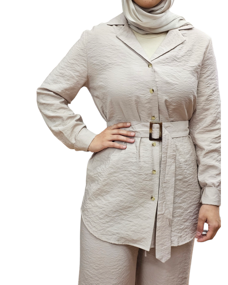Jayda Top & Pants Set Nude