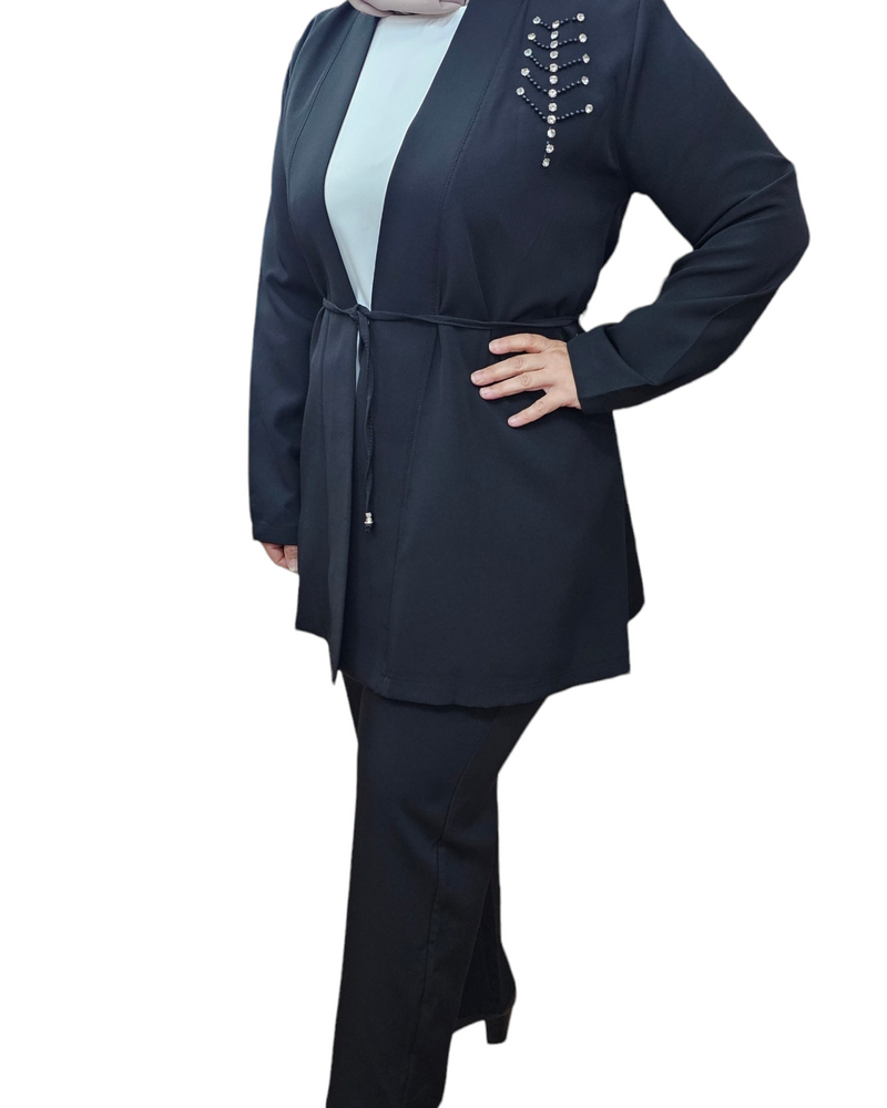 Fadia Ladies Suit Set Black