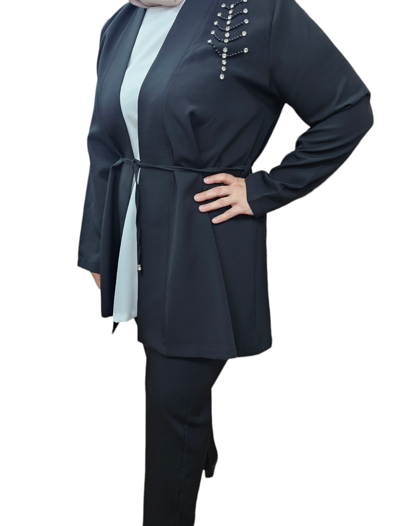 Fadia Ladies Suit Set Black