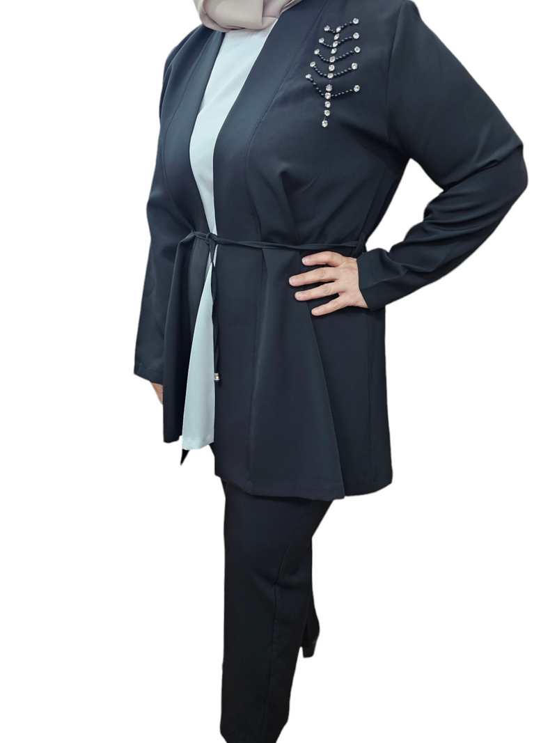 Fadia Ladies Suit Set Black