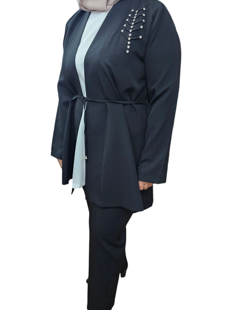 Fadia Ladies Suit Set Black