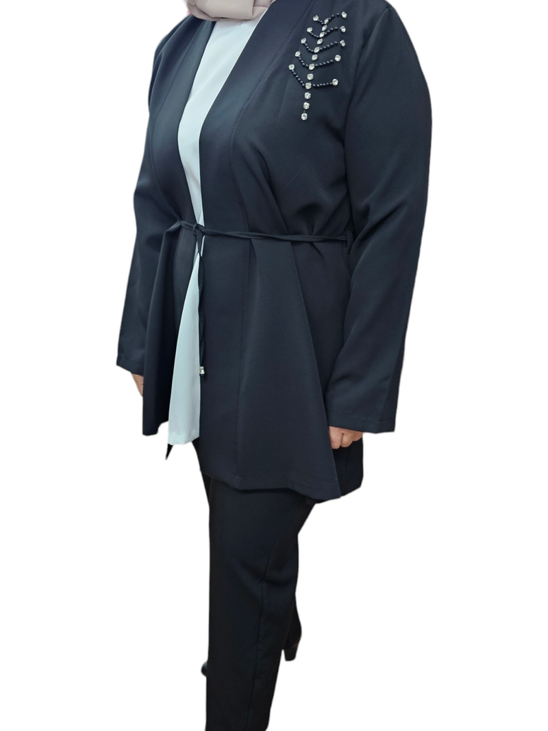 Fadia Ladies Suit Set Black