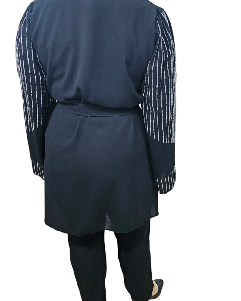 Selen pants and top suite set black