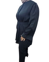 Selen pants and top suite set black