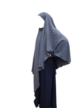 Diamond khimar Grey blue
