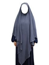 Diamond khimar Grey blue