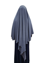 Diamond khimar Grey blue