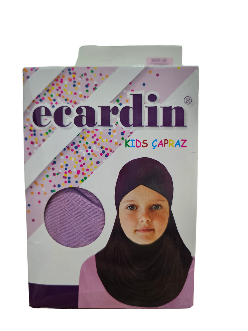 ECARDIN Girls Slip On Hijab Criss Cross