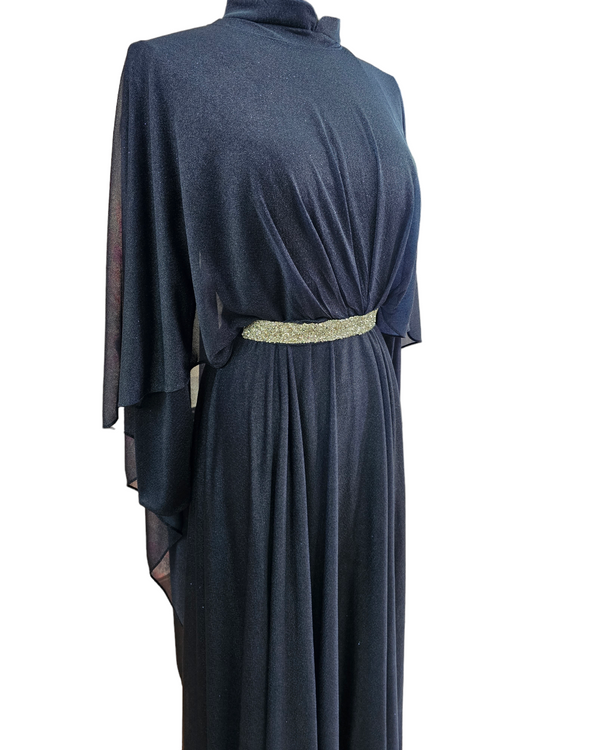 Fay Cape Evening Shimmer Dress