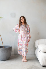 Donna Beaded Modest Long Girls Dress