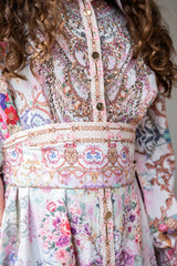 Donna Beaded Modest Long Girls Dress