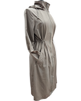 Rana lightweight jacket with hoodie stone