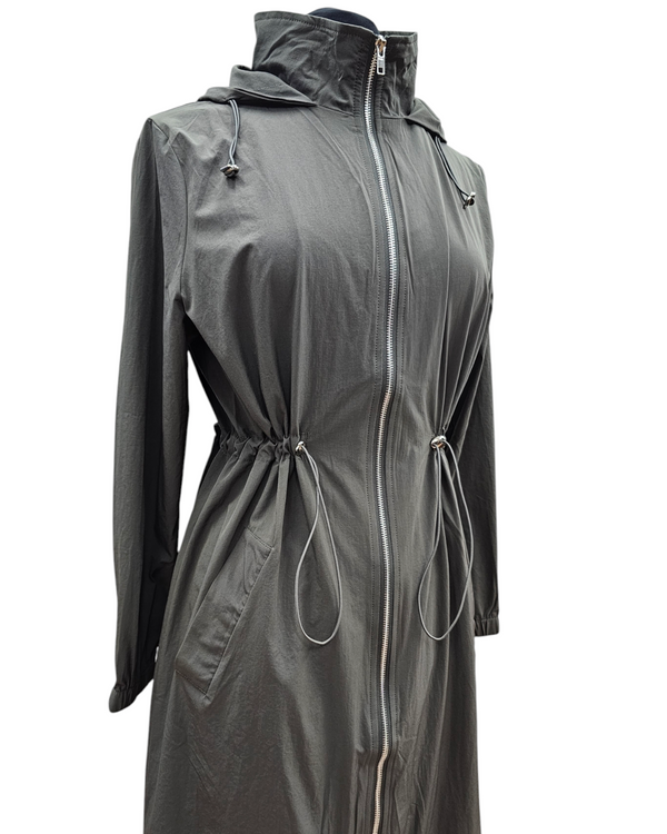 Rana lightweight jacket with hoodie khaki