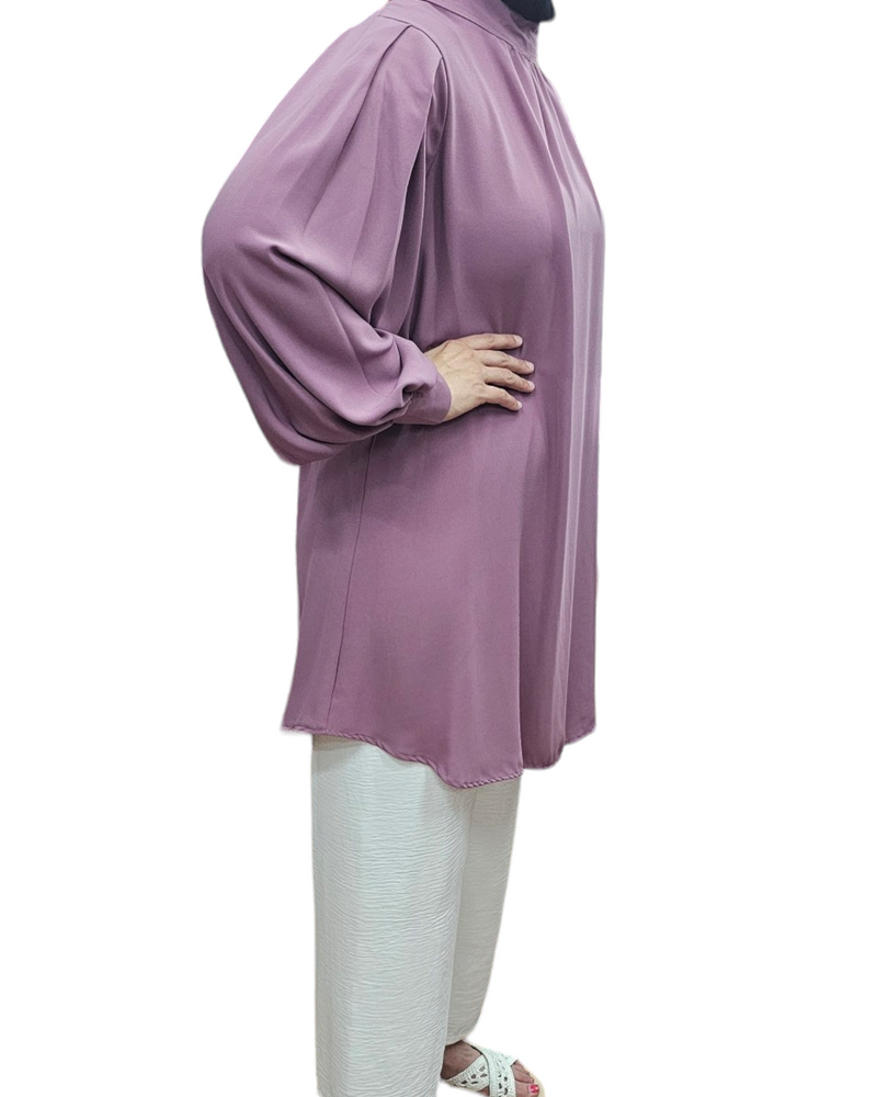 Balloon sleeve tunic Lilac